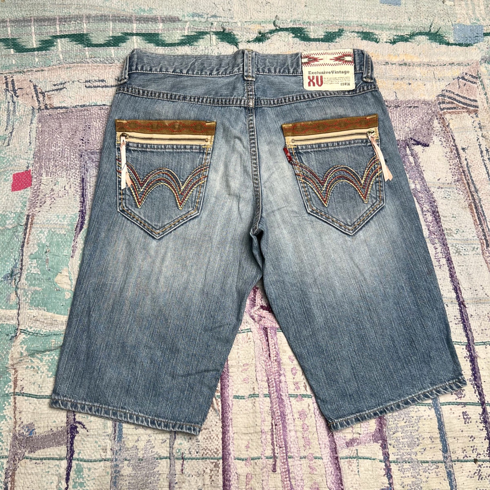 Edwin Exclusive Vintage Denim Shorts Mens 34x13 Japanese Jeans